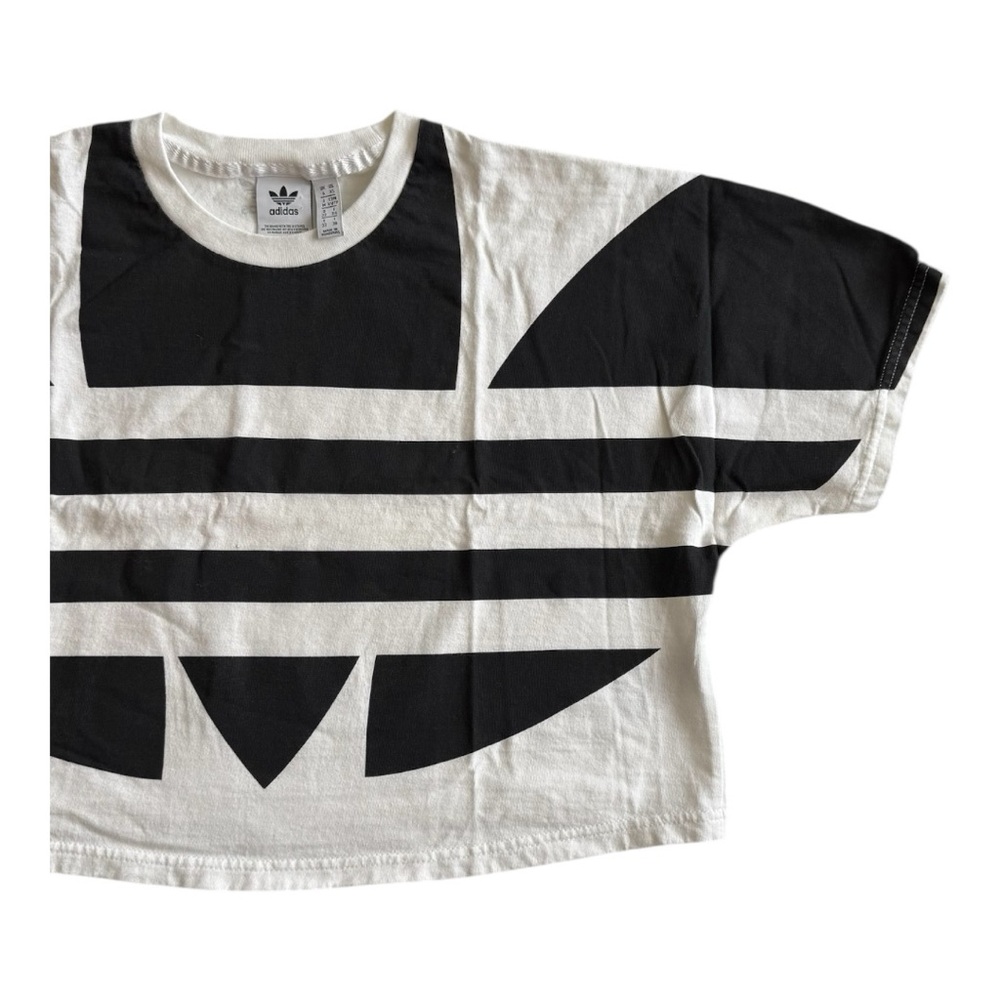 Adidas Black and White Short Sleeve Tee